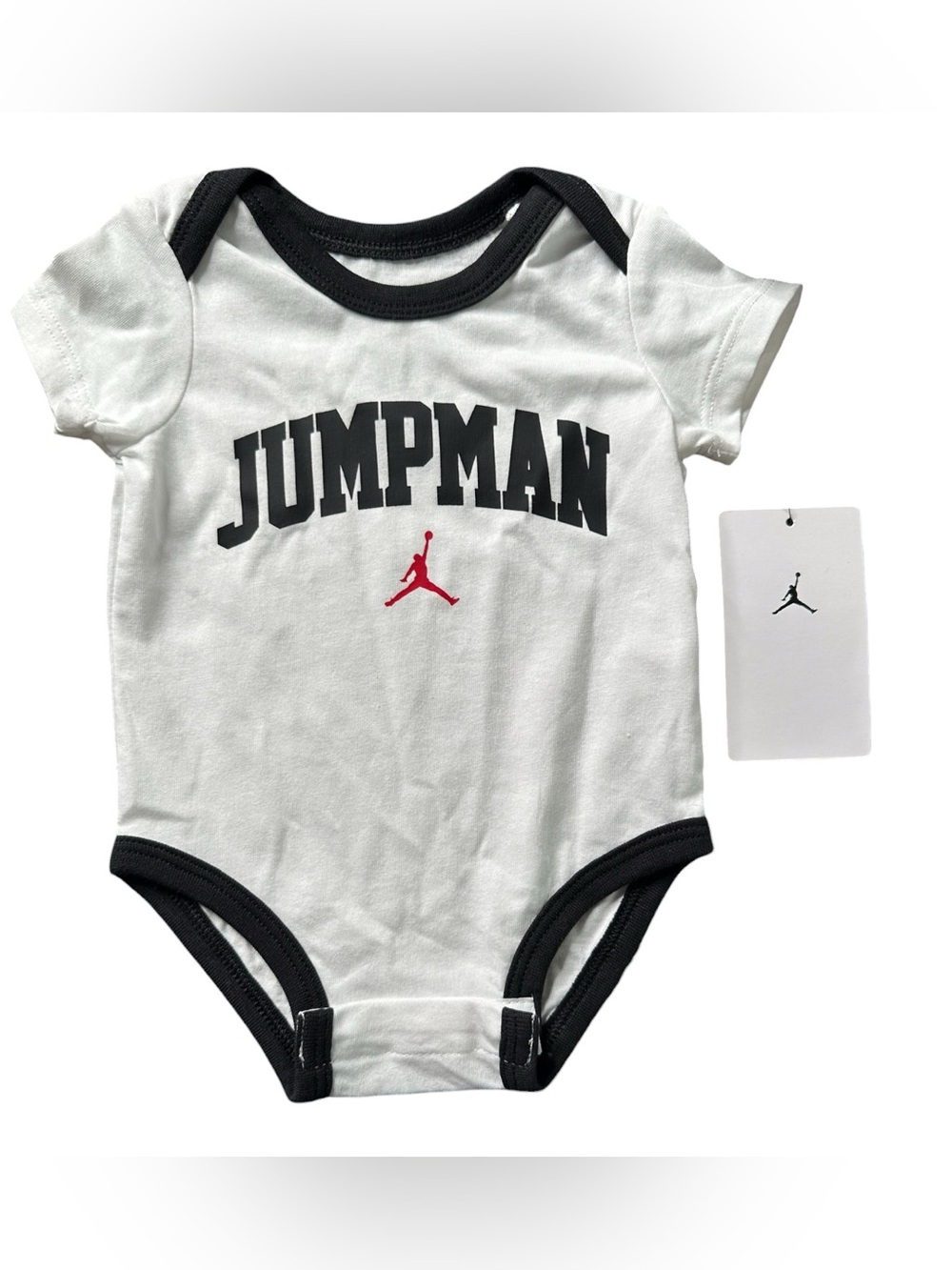 Air Jordan Jumpman Baby Bodysuit Size 0-3 Months Black White New
